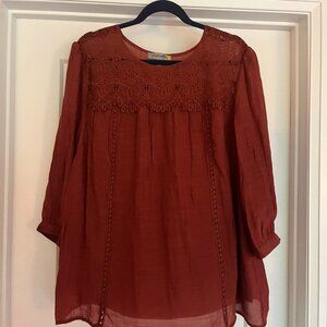 lace detailed blouse